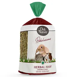 Сіно для гризунів Deli Nature Rodelicious Herbal Hay Chamomile & Mint з ромашкою та м`ятою 600 г 21361