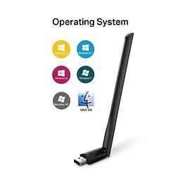 Регульована антена Wi-fi адаптер USB 2.0 TP-Link Archer T2U plus - мініатюра 3