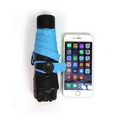 Кишеньковий парасолька Pocket Umbrella, блакитний - мініатюра 3