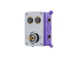 Душова система прихованого монтажу Corsan Plomeria black + BOX з термостатом 646994, Чорний матовий - мініатюра 6