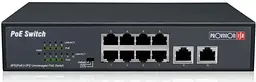 Комутатор мережевий Provision-ISR PoES-08120C+2I-V2