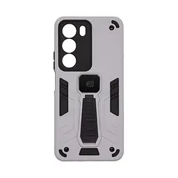 Чехол для Realme C71 4G, Proover, серый, с подставкой и магнитом, противоударный, ударопрочный, бронированный, панель-накладка, защита всего корпуса, термополиуретан (TPU) + поликарбонат (PC), ArmorStandart (ARM86750)