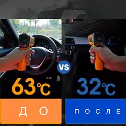 Сонцезахисна шторка – парасолька на лобове скло в авто ∙ Автомобільний козирок для захисту від сонця 135 х 75 см - мініатюра 6