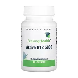 Вітамінно-мінеральний комплекс Seeking Health Вітамін B12, 5000 мкг, Active B12 5000, 60 жувальних таблеток (SKH-52004)