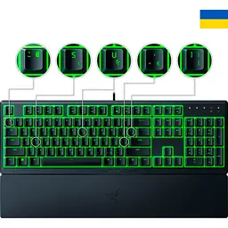 Клавіатура Razer Ornata V3 X USB Black UA (RZ03-04471900-R371) [102012] - мініатюра 2