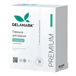 Пральний порошок DeLaMark Premium Line Universal з ефектом кондиціонера 1 кг (4820152330963)