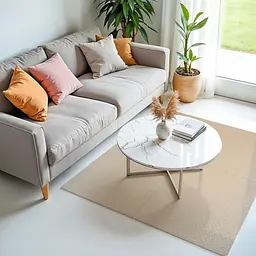 Підлогове двостороннє покриття CREAM та BEIGE 60х60 см*2 см (D) SW-00001846 - мініатюра 7