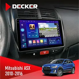 Штатна магнітола Mitsubishi ASX 2010-2016 Decker D10-009 4x64, DSP, 4G, 2k Decker (НФ-00008323)