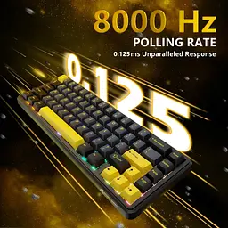 Клавіатура Attack Shark X65 RGB HE Starry Black (AS-6972792470535-SB-UA) [176658] - мініатюра 3