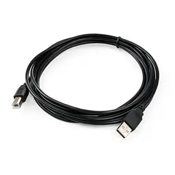 Кабель для принтера USB 2.0 AM/BM 3.0 m Vinga (VCPDCAMBM3.0BK) - мініатюра 2