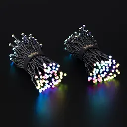 Twinkly Smart LED Гірлянда Twinkly Strings RGB 250, Gen II, IP44, довжина 20м, кабель чорний - мініатюра 5