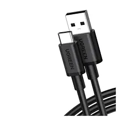 Дата кабель USB 2.0 AM to USB-C 1.0m 3A black Ugreen (85201)