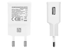 Мережевий зарядний пристрій Samsung (1USB, 1.55А) Білий (EP-TA50EWE) OEM