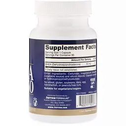 Дегідроепіандростерон Jarrow Formulas DHEA 50 мг 90 гелевих капсул - мініатюра 2