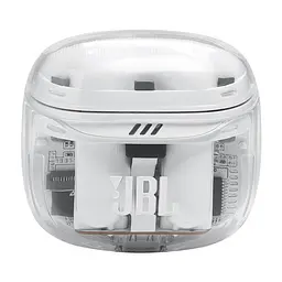 Навушники бездротові JBL Tune Flex 2 (JBLTFLEX2GWHT) стереогарнітура в кейсі прозора біла - мініатюра 2