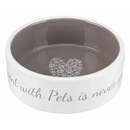 Миска керамічна Trixie Pet's Home 300 мл / 12 см (коричнева)