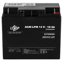 Аккумулятор AGM LPM 12V - 18 Ah - мініатюра 4