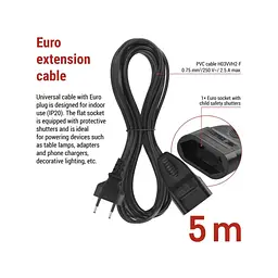 Мережевий подовжувач EMOS PC01305 - мініатюра 6