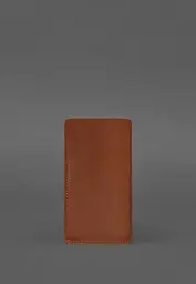 Шкіряний чохол для iPhone 13 Світло-коричневий Crazy Horse BlankNote - мініатюра 2