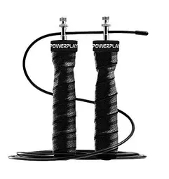 Скакалка швидкісна на підшипниках PowerPlay 4208 Fitness Jump Rope Чорна 3 м (PP_4208_Black) - мініатюра 2