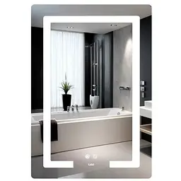 Дзеркало Lidz Kubis (KU2) 600х800 мм з LED-підсвічуванням Touch LD78LF937608048449
