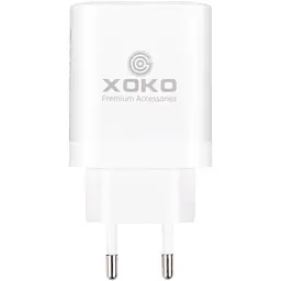 Зарядное устройство для XoKo 1xUSB-C PD45W + 1xUSB QC3.0 GaN white (XK-QC-450) - миниатюра 3