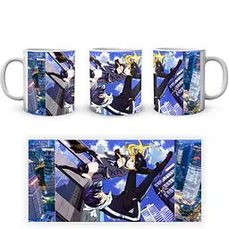 Кухоль GeekLand Noragami Бездомний Бог Ято, Бісямон, Хійорі летять з хмарочосів NRG 02.004 330 мл білий - мініатюра 3