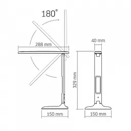 LED лампа настiльна VIDEX TF05W 7W 3000-5500K - мініатюра 10