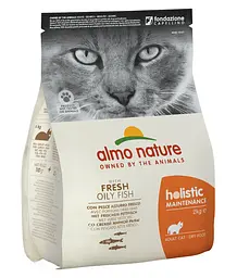 Сухий корм для дорослих кішок Almo Nature Holistic із жирною рибою 2 кг