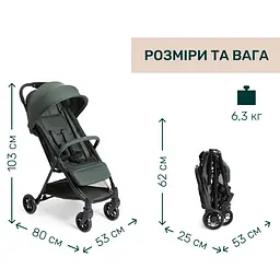 Прогулянкова коляска Chicco Urbino зелена (87138.75) - мініатюра 6