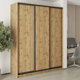 Шафа-купе тридверна MebelStar Комбо BG 3ДСП 190x60x240 см Дуб тахо (MBS-9579)