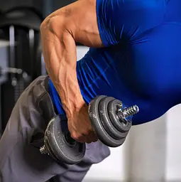 Набір гантелі в кейсі Gymtek чавунні 2х10кг - мініатюра 6