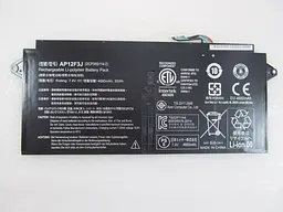 Акумулятор для ноутбука Acer AP12F3J Aspire S7-391, 4680 mAh (35Wh), 4cell, 7.4V, Li-Po, чорний - мініатюра 2