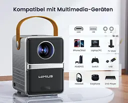 Проектор WiMiUS P61 HD Wi-Fi Bluetooth - мініатюра 2