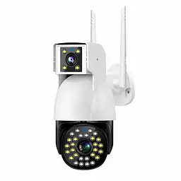 Вулична камера відеоспостереження двооб'єктивна поворотна P12 WIFI IP 360/90 V380PRO 3+3.0mp