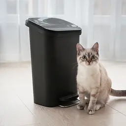 Відро для сміття MBM My Home з кришкою та педаллю 12 л антрацит (BIN-13 12L ANTHRACITE) - мініатюра 6