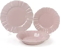 Набір 6 десертних тарілок Leeds Ceramics SUN, кам'яна кераміка BonaDi Ø20х2 см kuh0007031 - мініатюра 2