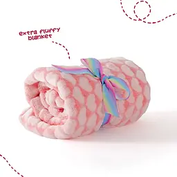 Плед Perletti Toys Tiara Unicorn з м'якою іграшкою 120x80 см рожевий/білий (P13071) - мініатюра 2