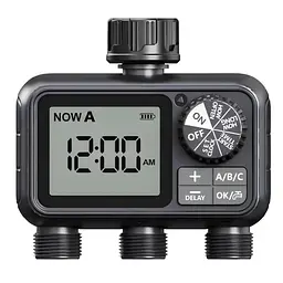 Програмований таймер подачі води XON WaterTimer X347 для поливу (XWTDB3152401B 3527) Чорний