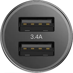Автомобільний зарядний пристрій Baseus Small Screw + Type-C Cable 2USB 3.4A TZXLD-B01 Black - мініатюра 4