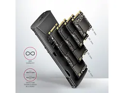 Кишеня для накопичувача AXAGON Thin Screwless (EEM2-GTS2) - мініатюра 7