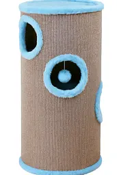 Кігтеточка для котів PolyPet будиночок-вежа блакитна 40x100 см КРД/01052-02