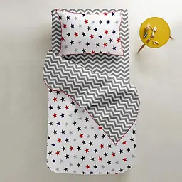 Набір простирадл полуторне Cosas ROSE/GREY ZIGZAG 155х240 см (SetSheet_Rose_ZigGrey_155х240) - мініатюра 4