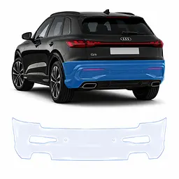 Антигравійна захисна бронеплівка за лекалами для Audi Q5 GU 2025- задній бампер