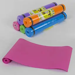 Килимок для йоги, товщина 4 мм, 175x60x0.4 см, C36547 (В асортименті) - мініатюра 2