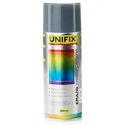 Фарба аерозольна UNIFIX 400мл сірий акрилова універсальна RAL 7046