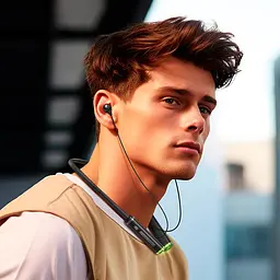 Бездротові навушники Hoco ES72 Benevolent neck-mounted BT earphones, BT5.4, 200mAh, 30h, black - мініатюра 4