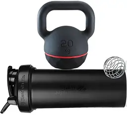 Шейкер спортивний BlenderBottle Pro45 1270 мл Grey/White (Pro45_Grey/White) - мініатюра 6