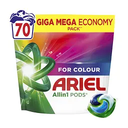 Капсули для прання Ariel Pods All-in-1 Color Для кольорового 70 шт. (8700216764186) - мініатюра 2