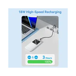 Батарея універсальна Vention 10000 mAh 22.5W Black LED Display Type (FHKB0) - мініатюра 10